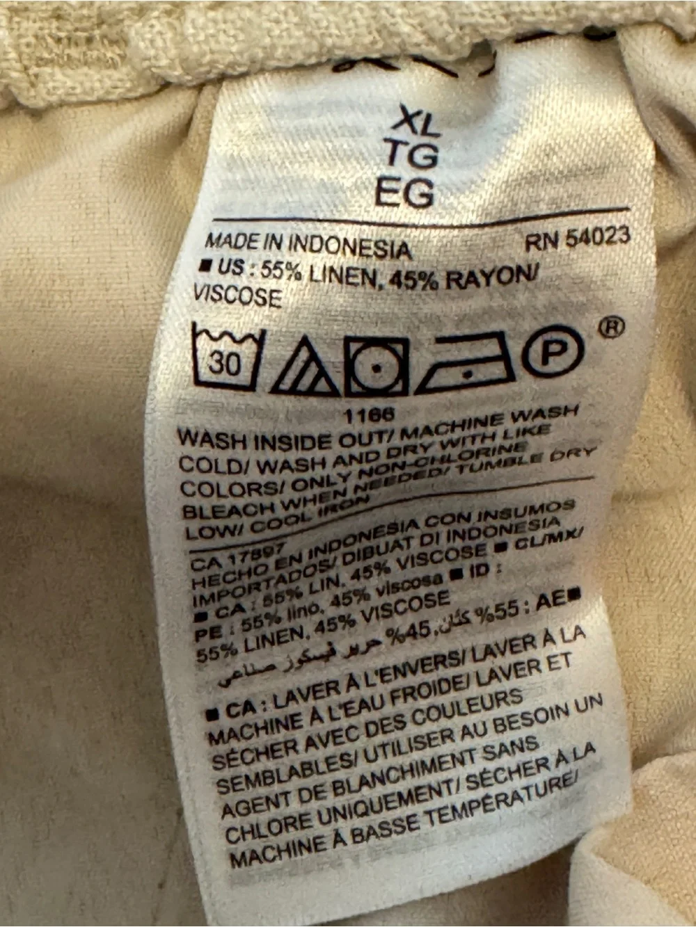 Old Navy Women's Drawstring Wide-Leg Chinos in Light Tan